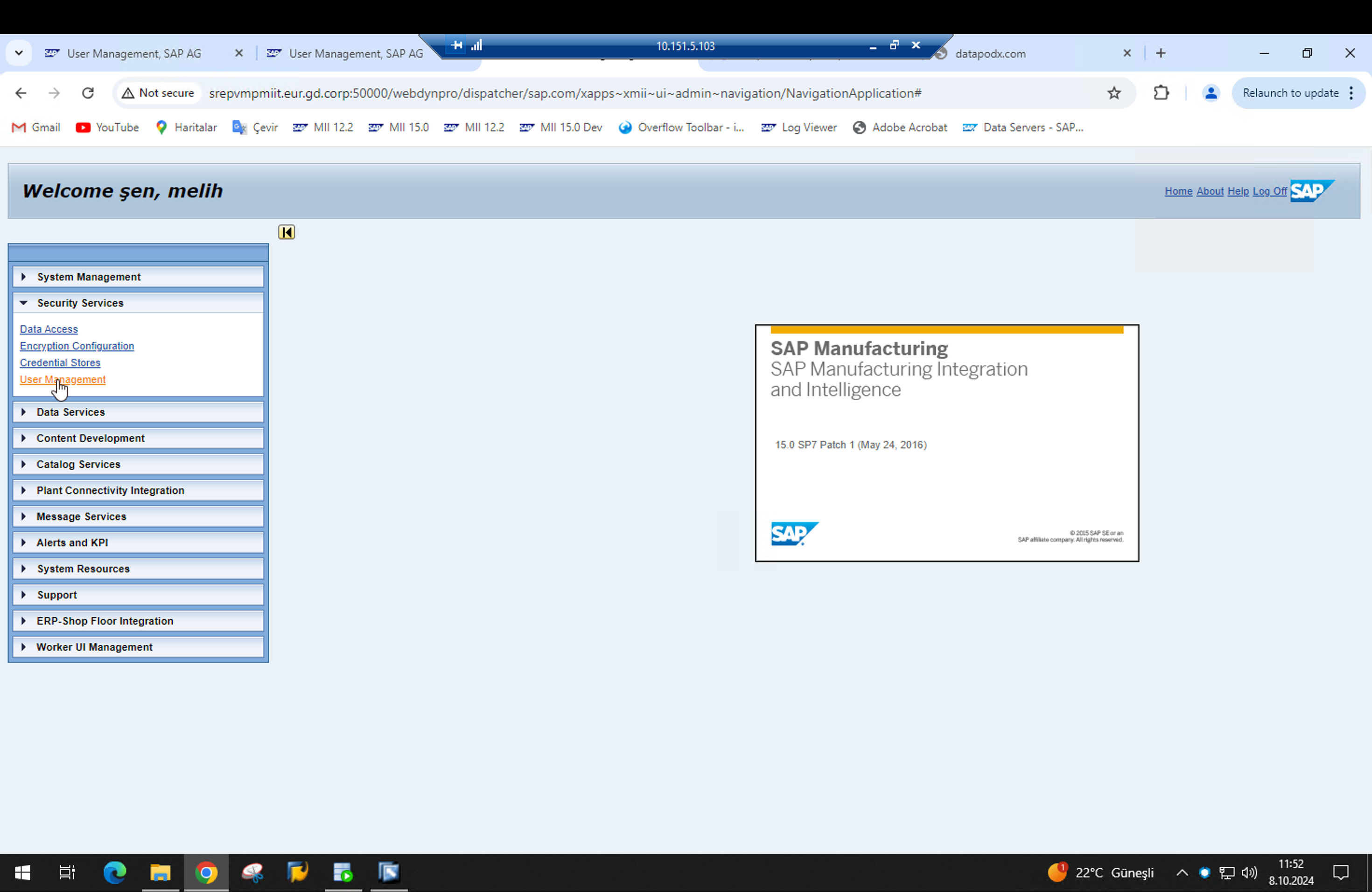 User Management Ekranı